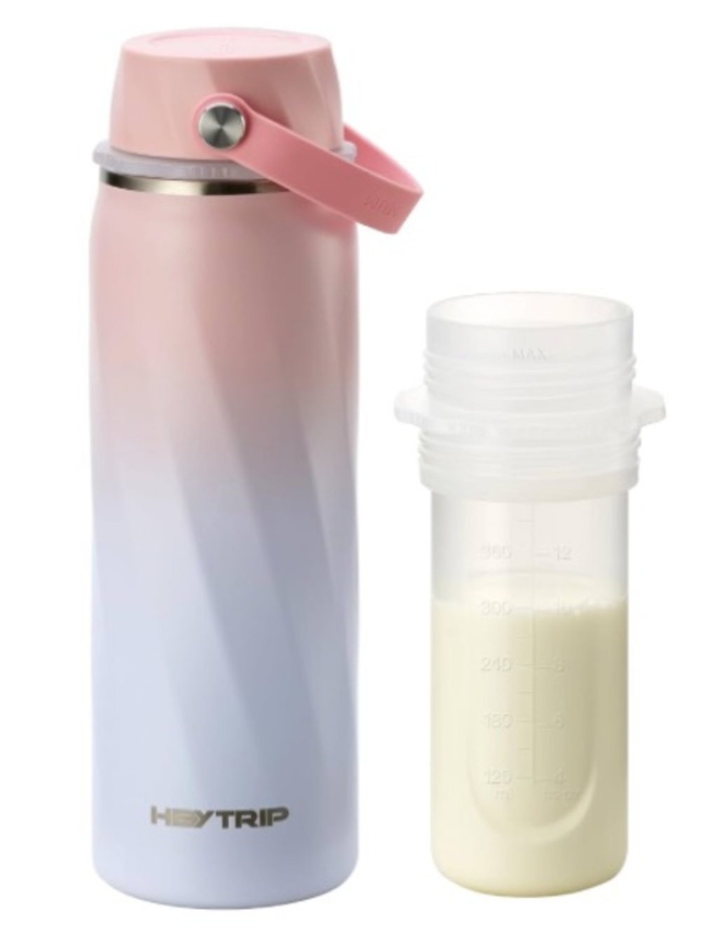 HEYTRIP 20oz Portable Breastmilk Cooler Bottle for Outdoor, Rosy Azure